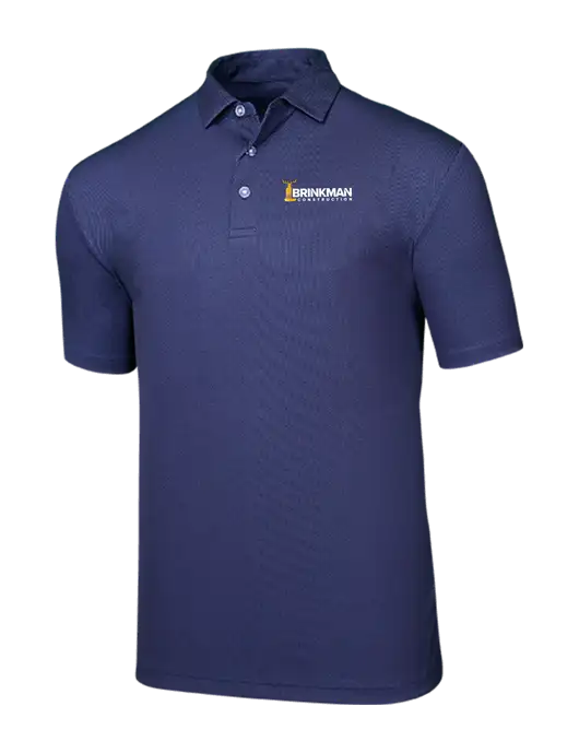 Callaway Birdseye Navy Polo w/Brinkman Construction Logo