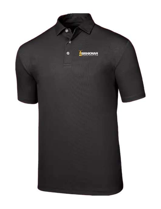 Callaway Birdseye Black Polo w/Brinkman Construction Logo