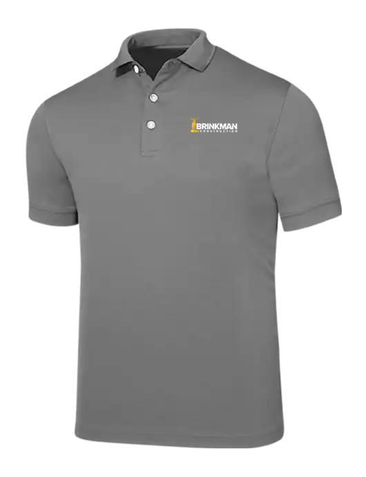 Callaway Ottoman Medium Grey Polo w/Brinkman Construction Logo