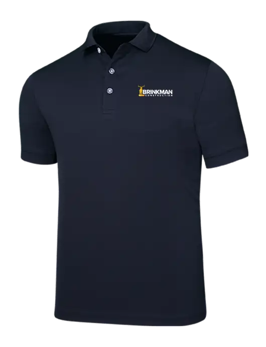 Callaway Ottoman Navy Polo w/Brinkman Construction Logo