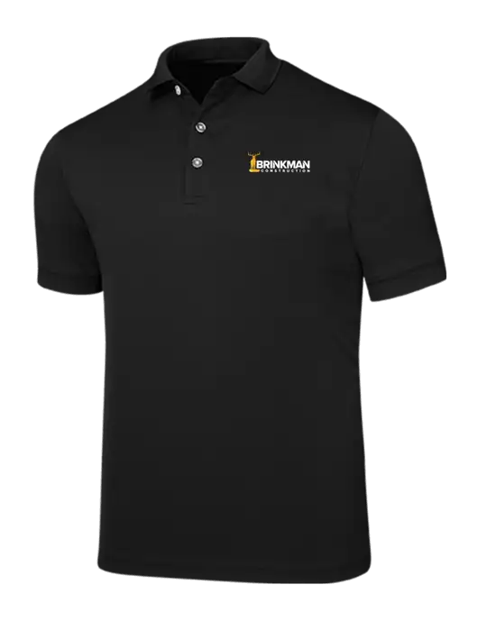 Callaway Ottoman Black Polo w/Brinkman Construction Logo