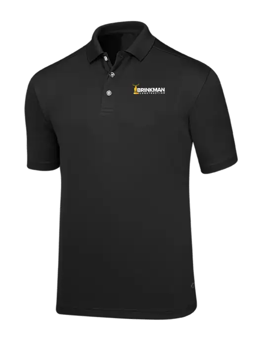 Callaway Core Black Performance Polo w/Brinkman Construction Logo