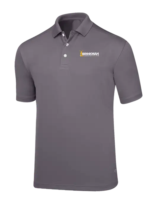 Callaway Core Medium Grey Performance Polo w/Brinkman Construction Logo