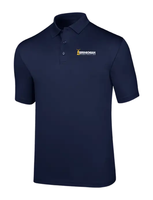 Callaway Opti-Dri Navy Chev Polo w/Brinkman Construction Logo