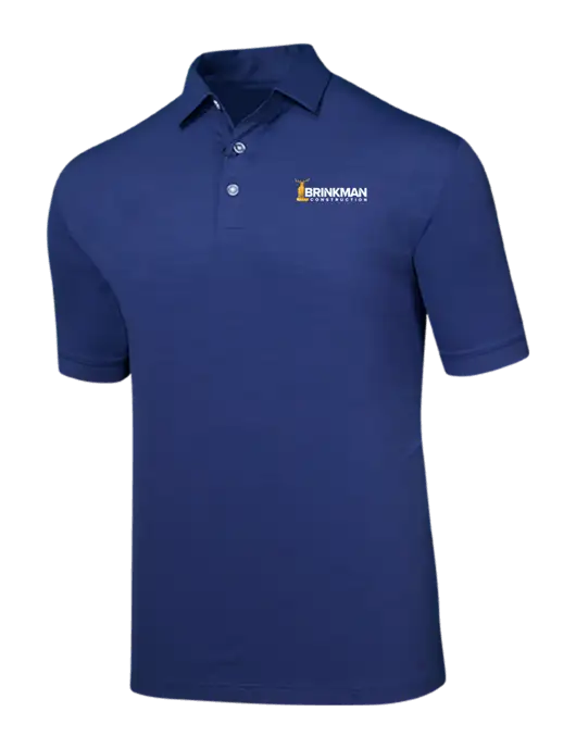 Callaway Navy Fashion Tonal Polo w/Brinkman Construction Logo