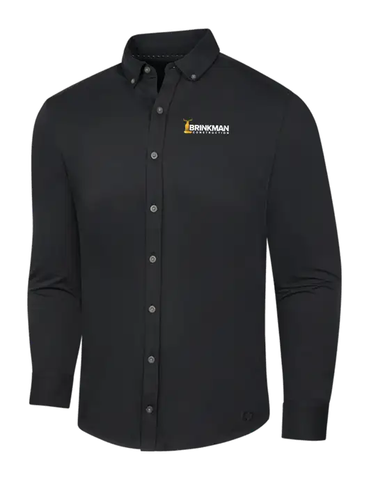 OGIO Blacktop Modern Code Stretch Button-Up Shirt w/Brinkman Construction Logo