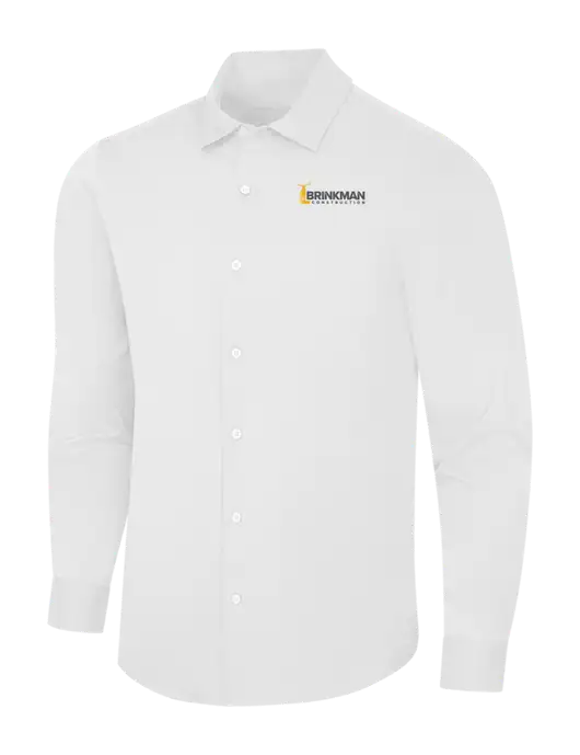 White City Stretch Shirt w/Brinkman Construction Logo