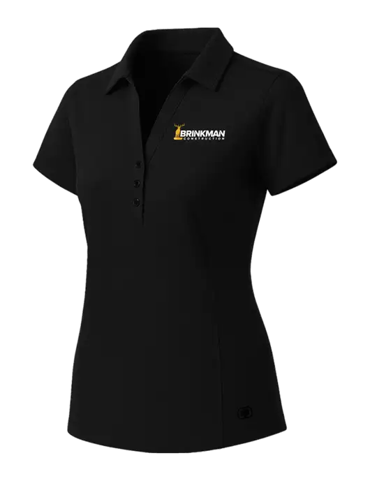 OGIO Womens Blacktop ONYX Polo w/Brinkman Construction Logo