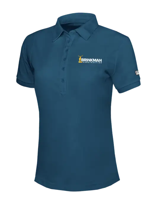 OGIO Womens Light Navy Jewel Polo w/Brinkman Construction Logo