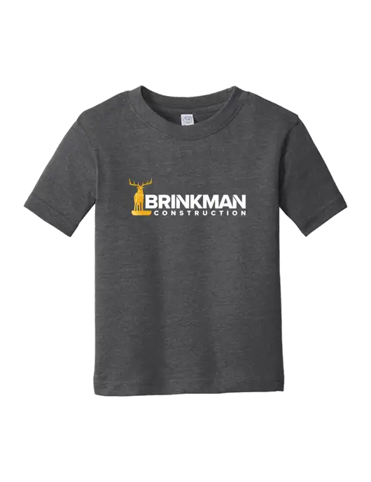 Rabbit Skins Vintage Smoke Toddler Fine Jersey Tee w/Brinkman Construction Logo