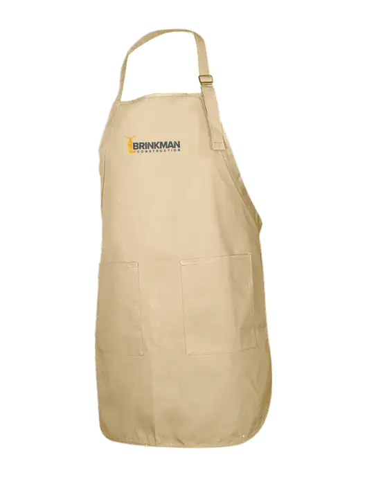 Full-Length Stone Apron With Pockets w/Brinkman Construction Logo