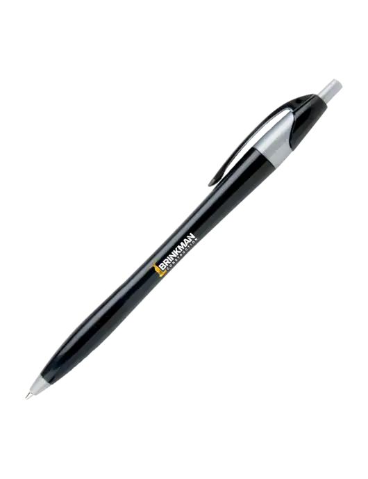 Novella Black/Silver Corporate Pen - Blue Ink w/Brinkman Construction Logo