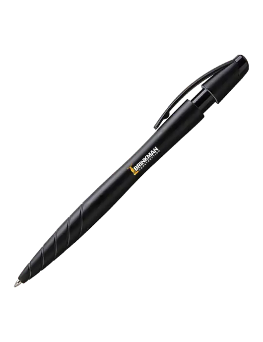 Awali Black Metallic Pen - Black Ink w/Brinkman Construction Logo