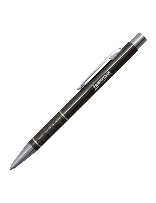 St George Gunmetal Pen - Blue Ink w/Brinkman Construction Logo