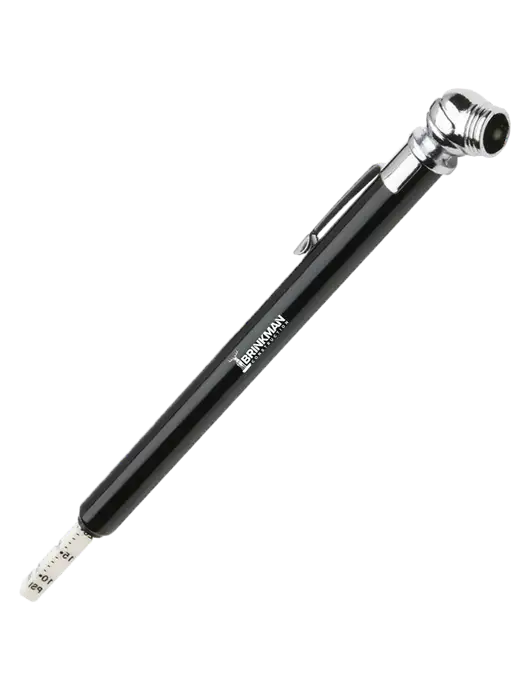 Quick View Black Tire Gauge w/Brinkman Construction Logo