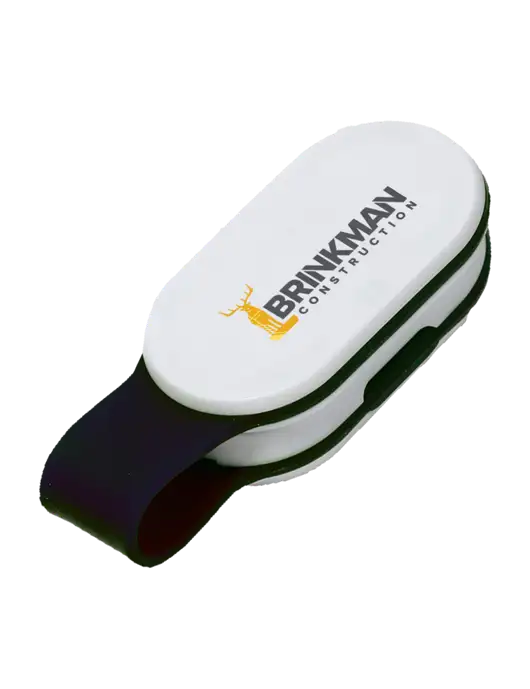 Magna Clip Black Personal Safety Light w/Brinkman Construction Logo
