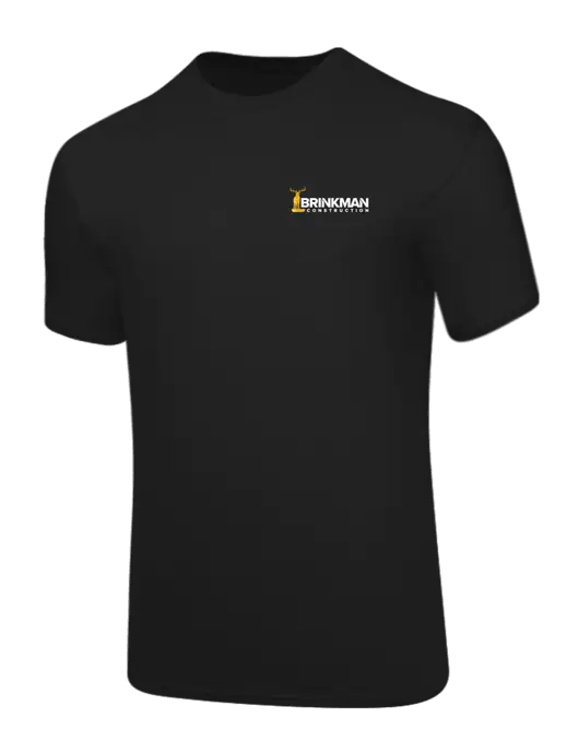 Core Blend Black T-Shirt w/Brinkman Construction Logo