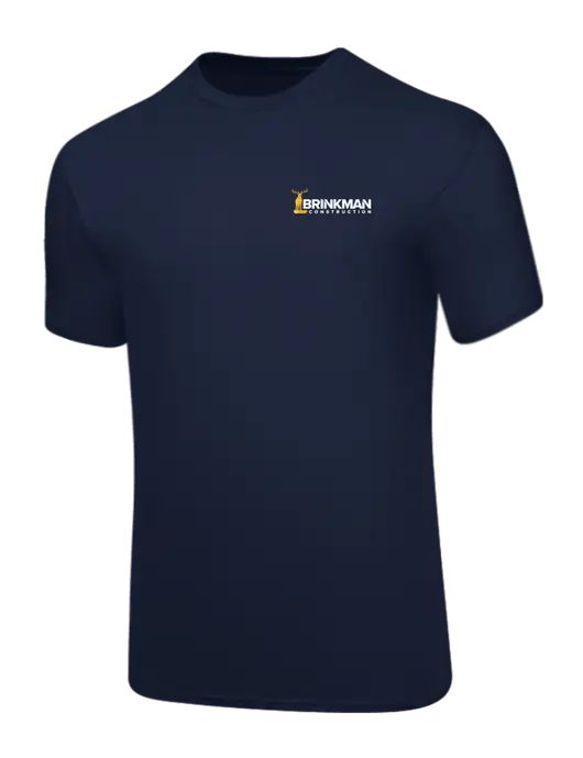 Core Blend Navy T-Shirt w/Brinkman Construction Logo