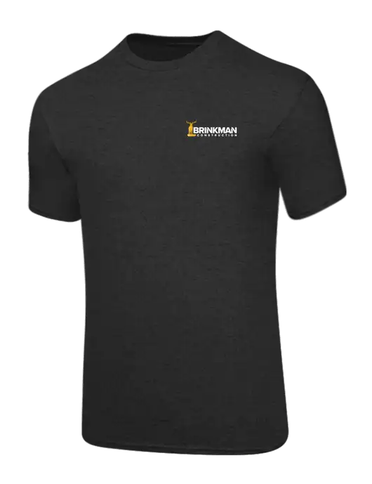 Core Blend Dark Heather Grey T-Shirt w/Brinkman Construction Logo