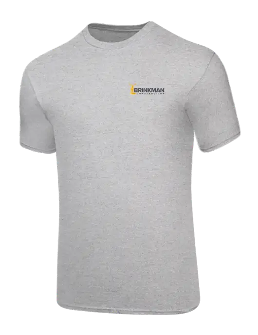 Core Blend Light Grey Heather T-Shirt w/Brinkman Construction Logo