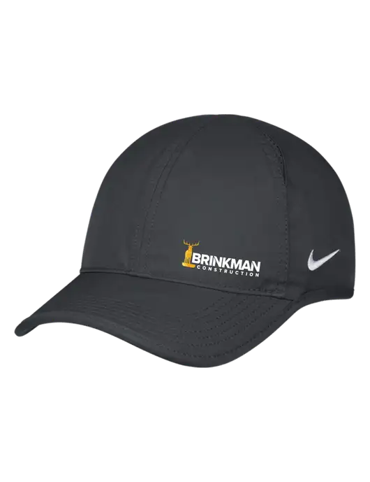 Nike Charcoal Featherlight Cap w/Brinkman Construction Logo