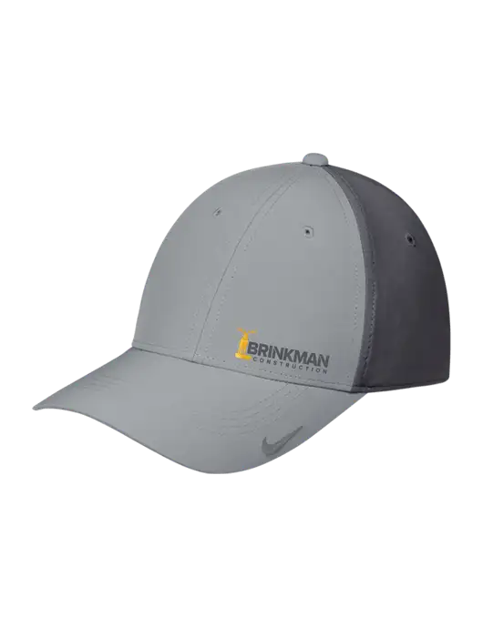 Nike Light Grey/Dark Grey Dri-FIT Legacy Cap w/Brinkman Construction Logo