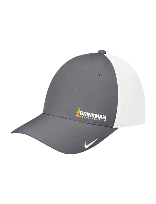 Nike Dark Grey/White Dri-FIT Legacy Cap w/Brinkman Construction Logo
