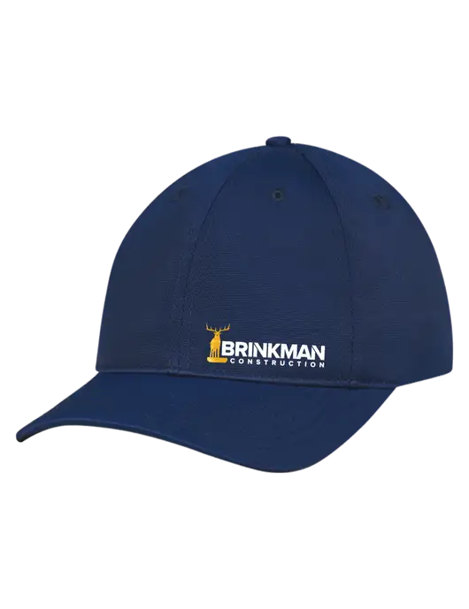 Navy Nylon Twill Performance Cap w/Brinkman Construction Logo