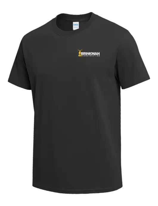 Charcoal Heavyweight 6.1 oz T-Shirt w/Brinkman Construction Logo