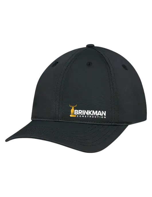 Black Nylon Twill Performance Cap w/Brinkman Construction Logo