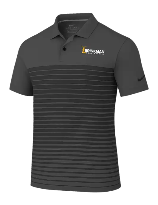 Nike Dark Grey Dri-FIT Vapor Block Polo w/Brinkman Construction Logo