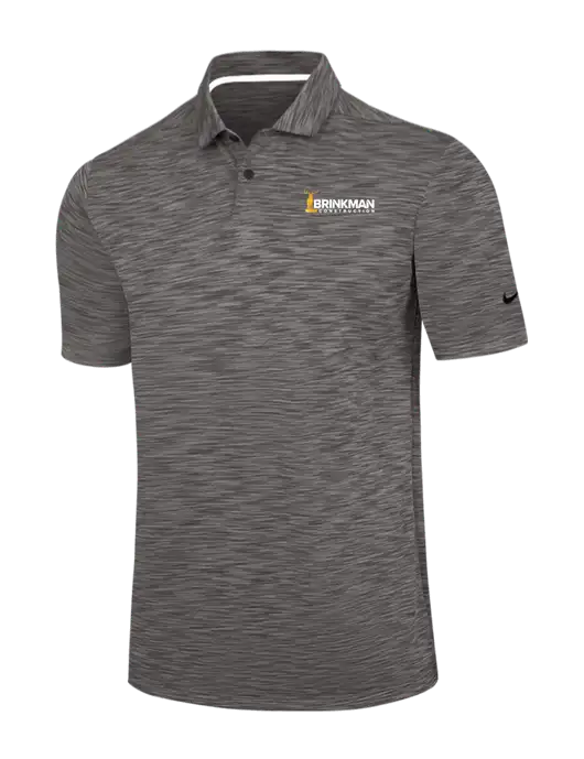 Nike Dark Grey Dri-FIT Vapor Space Dyed Polo w/Brinkman Construction Logo