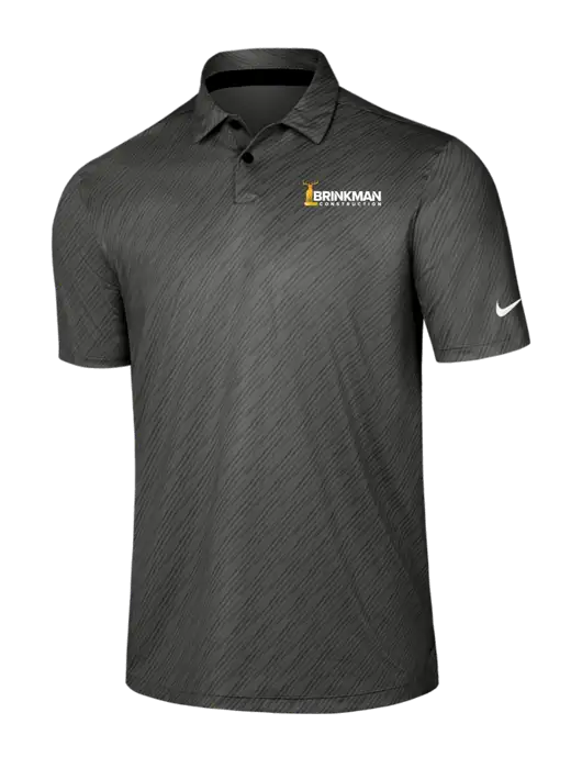 Nike Dark Grey Vapor Dash Polo w/Brinkman Construction Logo