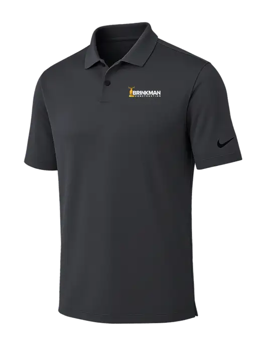 Nike Dark Grey Dri-FIT Vapor Polo w/Brinkman Construction Logo