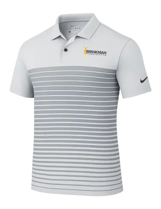 Nike Light Grey Dri-FIT Vapor Block Polo w/Brinkman Construction Logo