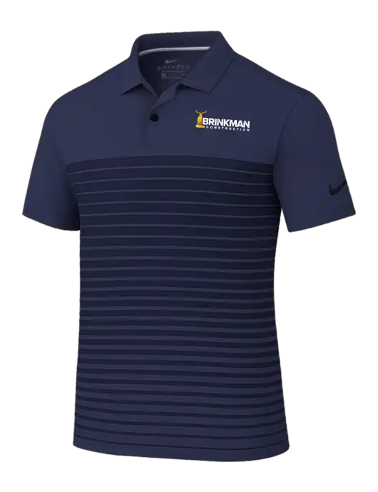 Nike Navy Dri-FIT Vapor Block Polo w/Brinkman Construction Logo