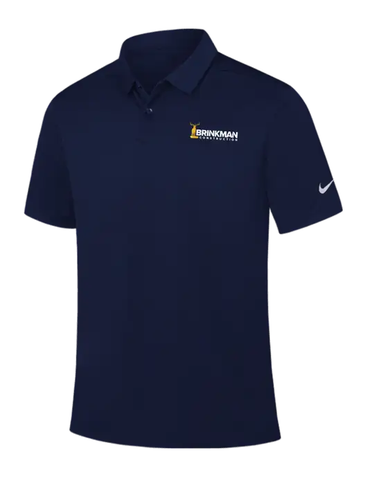 Nike Navy Dry Essential Solid Polo w/Brinkman Construction Logo