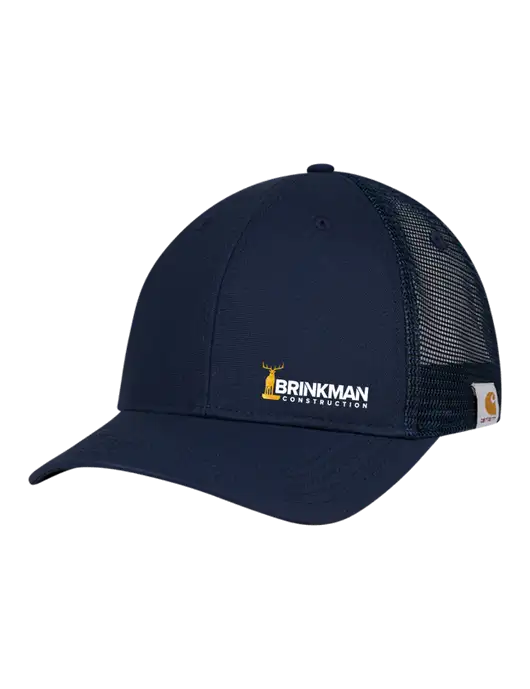 Carhartt Navy Trucker Rugged Pro Series Cap w/Brinkman Construction Logo