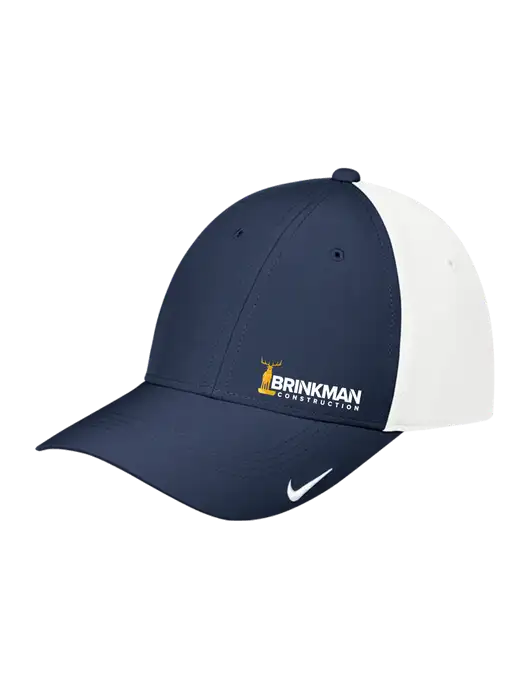 Nike Navy/White Dri-FIT Legacy Cap w/Brinkman Construction Logo