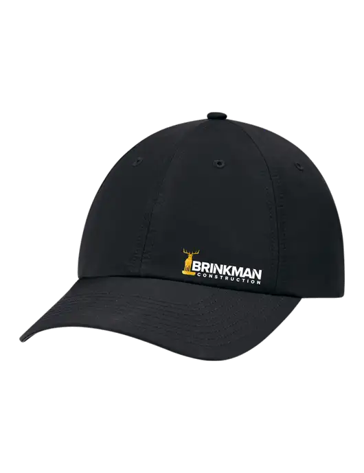 Richardson Relaxed Performance Lite Black Cap w/Brinkman Construction Logo