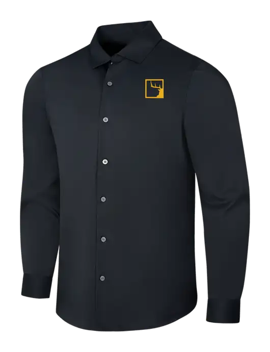Black City Stretch Shirt w/Gus In A Box Logo