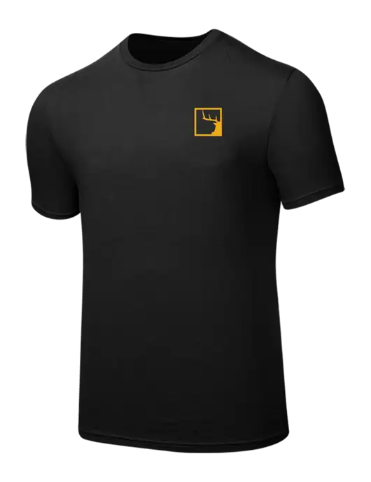 Seriously Soft Black T-Shirt w/Gus In A Box Logo