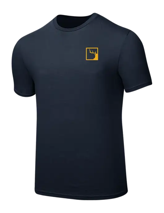 Seriously Soft Navy T-Shirt w/Gus In A Box Logo
