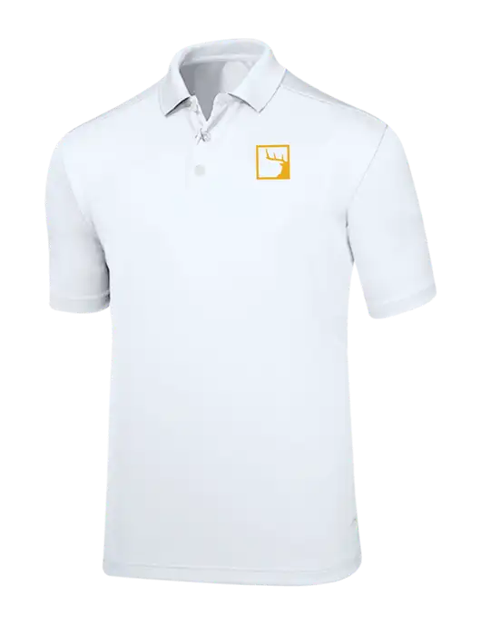 Callaway Core Bright White Performance Polo w/Gus In A Box Logo