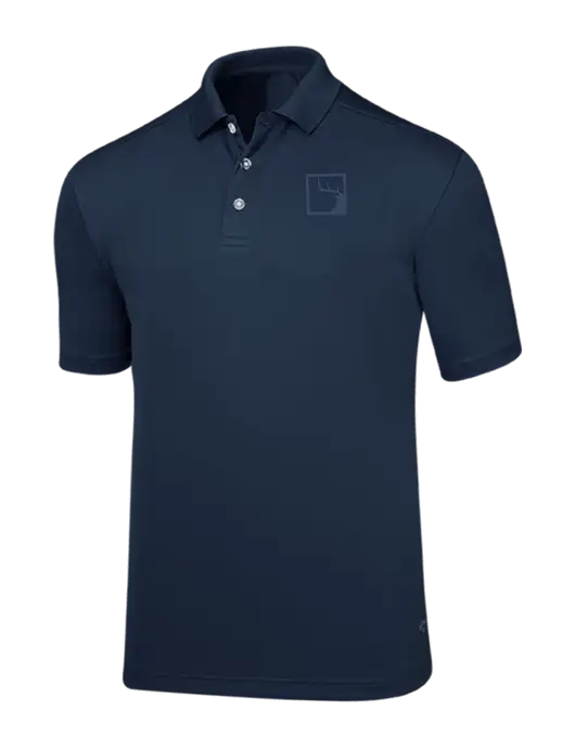 Callaway Core Navy Performance Polo w/Gus In A Box Logo