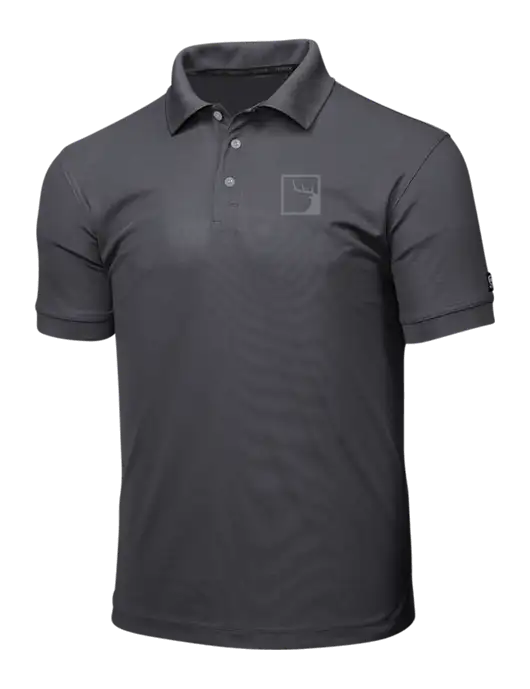 OGIO Charcoal Grey Caliber 2.0 Polo w/Gus In A Box Logo