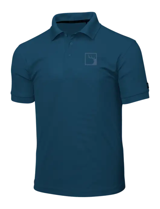 OGIO Light Navy Caliber 2.0 Polo w/Gus In A Box Logo