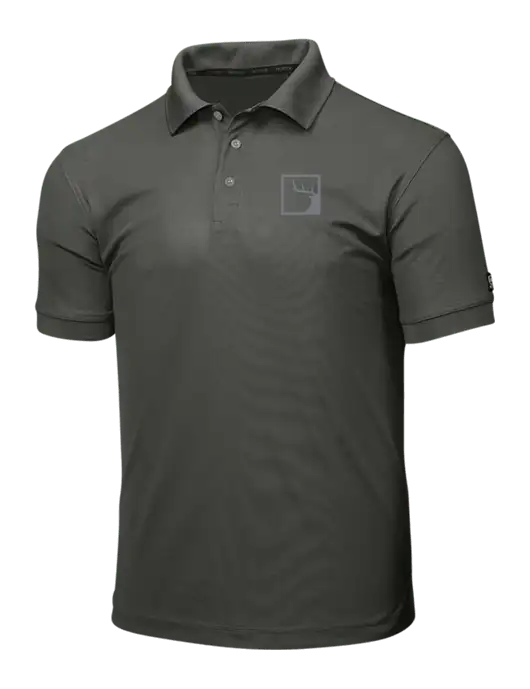 OGIO Medium Grey Caliber 2.0 Polo w/Gus In A Box Logo