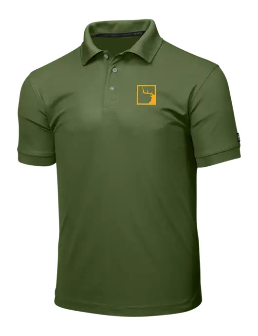 OGIO Olive Caliber 2.0 Polo w/Gus In A Box Logo
