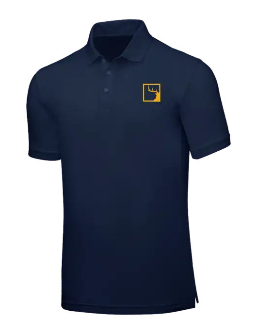 Navy Blue Core Classic Pique w/Gus In A Box Logo